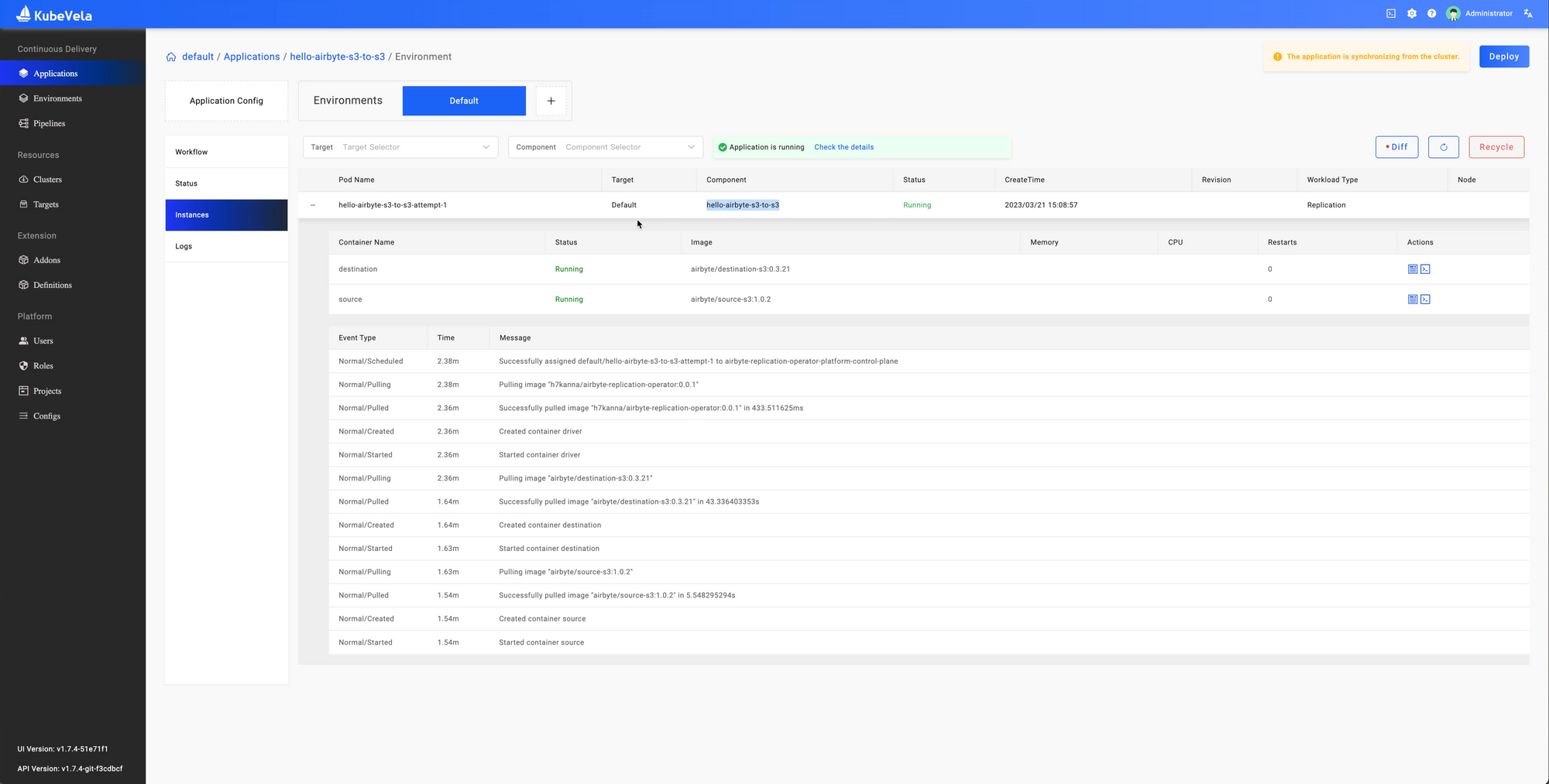 How to run Airbyte replication Kubernetes Operator as KubeVela Addon